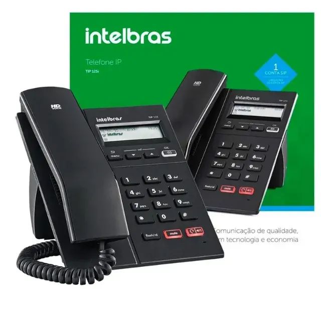 Telefone IP (VoIP) Intelbras - modelo TIP 125i, em excelente estado - Foto 2