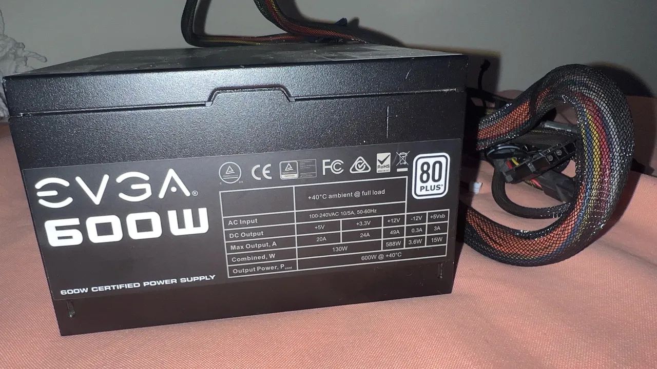 Fonte evga 600w