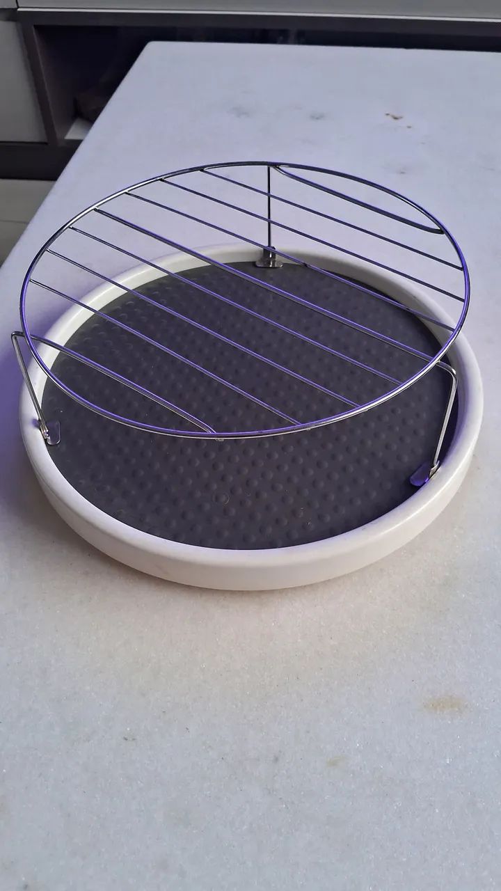 Prato micro-ondas com grelha 