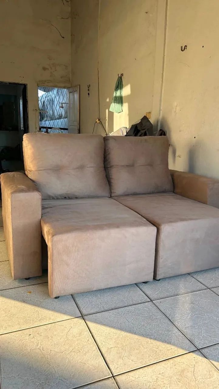 Vende se este sofá retrátil e reclinável  - Foto 4