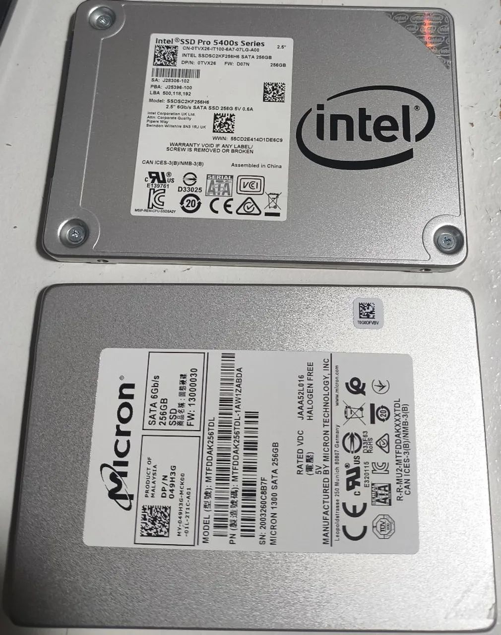 SSD 256GB Intel/Micron