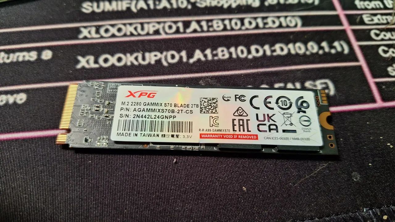 Ssd Nvme Gammix s70 Blade 2TB