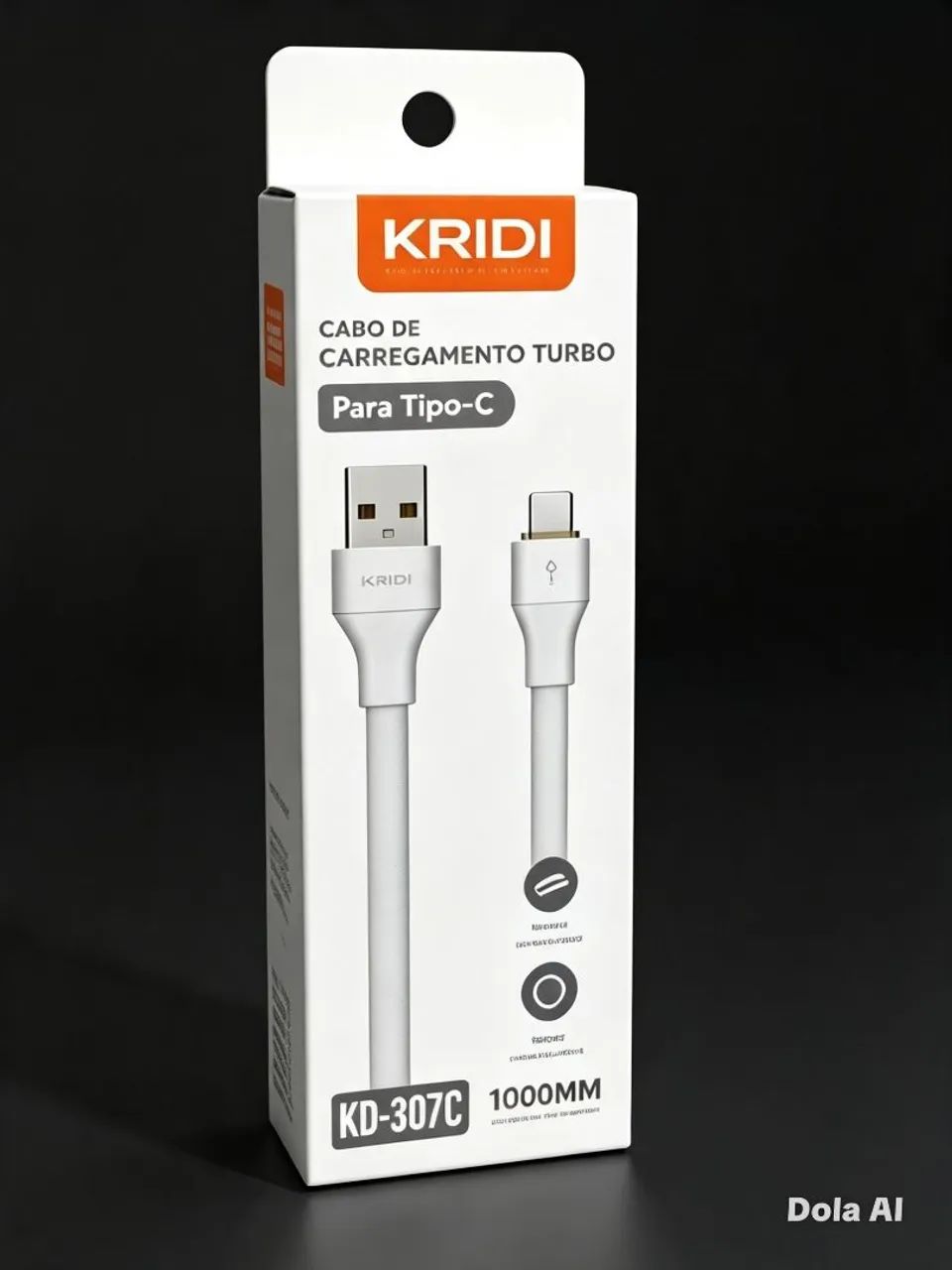 Cabo de Carregamento Turbo Kridi Tipo C KD307C - Foto 5