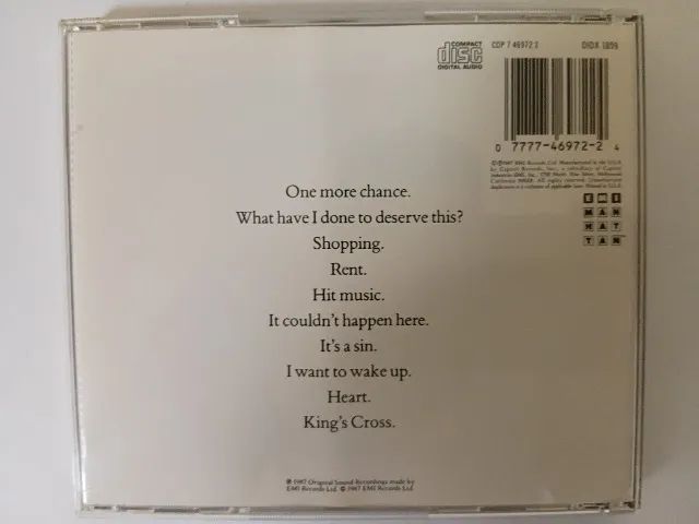 CD - Pet ShopBoys "Actually" Importado Usado - Foto 2