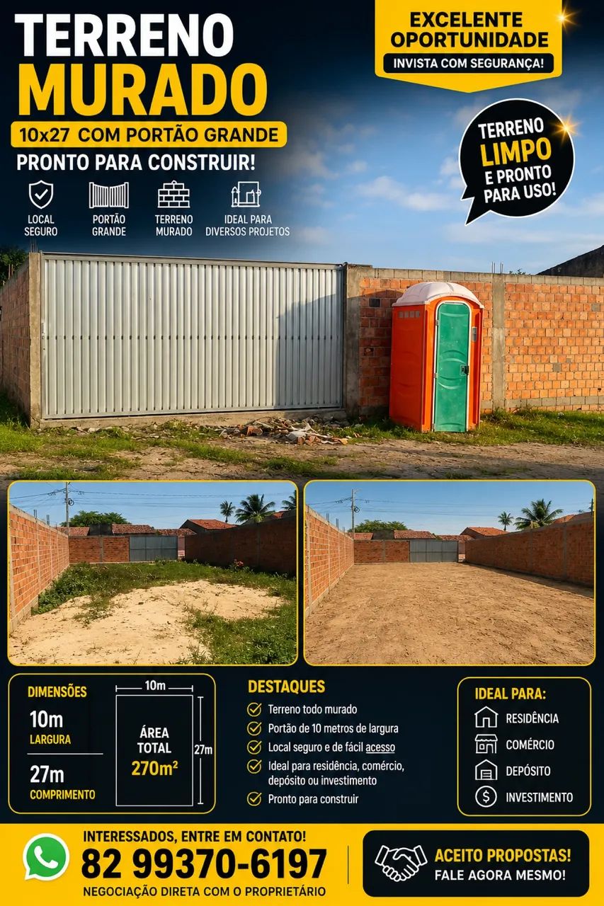 Terreno à venda- excelente localização