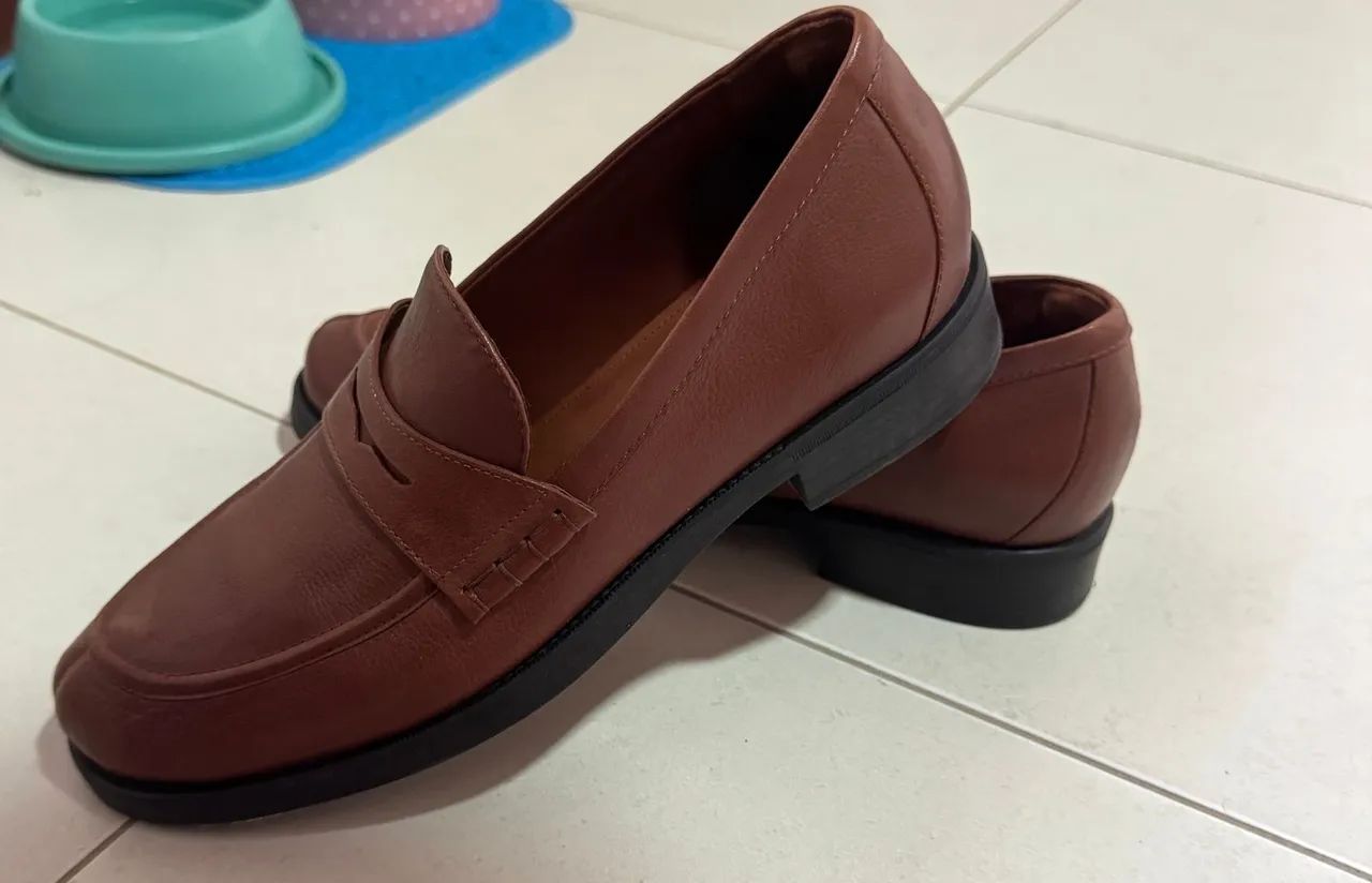 Mocassim Feminino Marrom 100% Couro- SCHUTZ - Foto 4