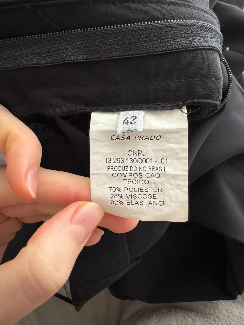 Terno masculino preto Casa Prado Premium Calça 42 Blazer 48 - Foto 4