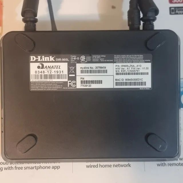 Roteador D-Link DIR-905L Cloud N300 300Mbps Wi-Fi + Caixa - Foto 4