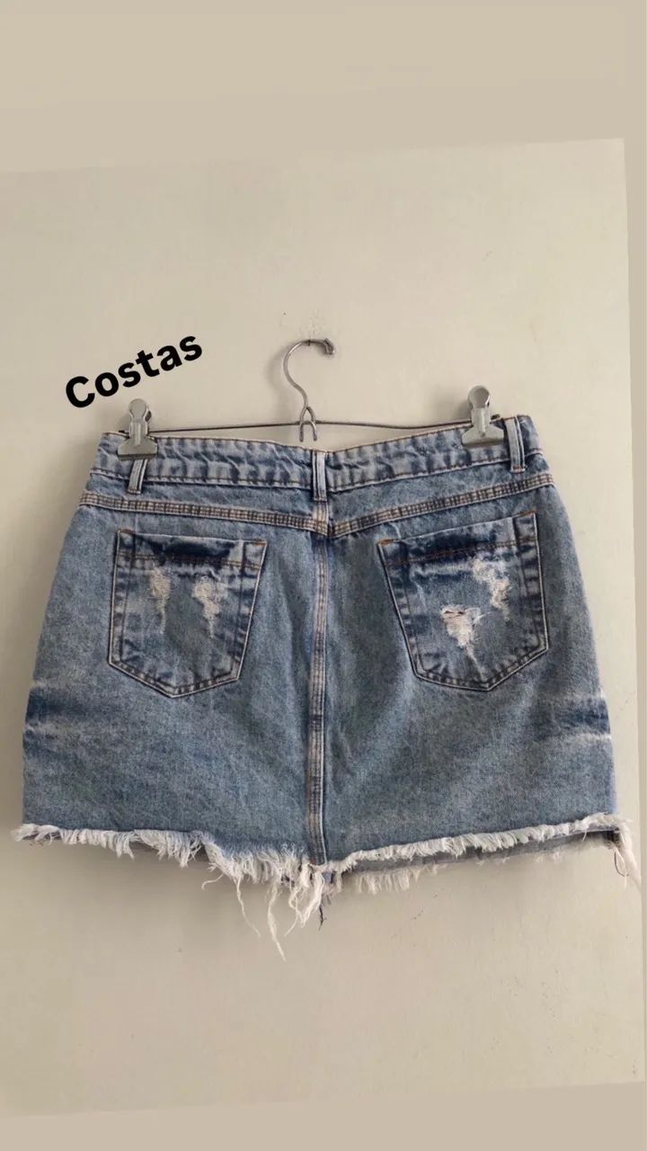Saia jeans número 40 - Foto 2