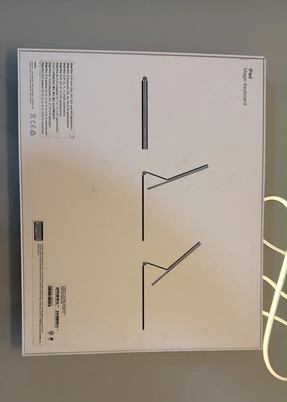 Magic Keyboard para iPad Pro 12.9" M1/ M2 e iPad Air 13" M2 - Preto - Foto 4