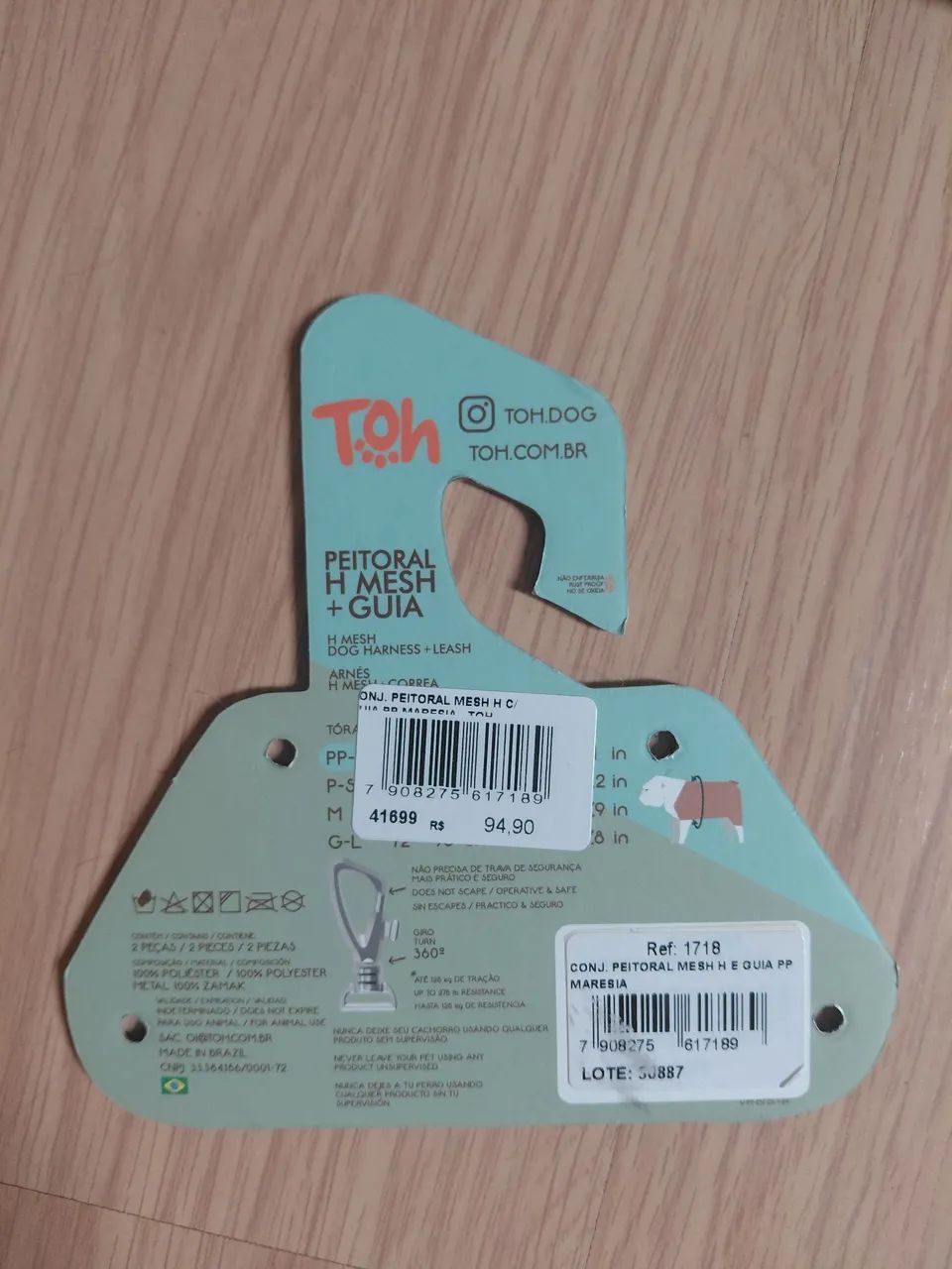 Conjunto peitoral H e guia marca Toh - Foto 5