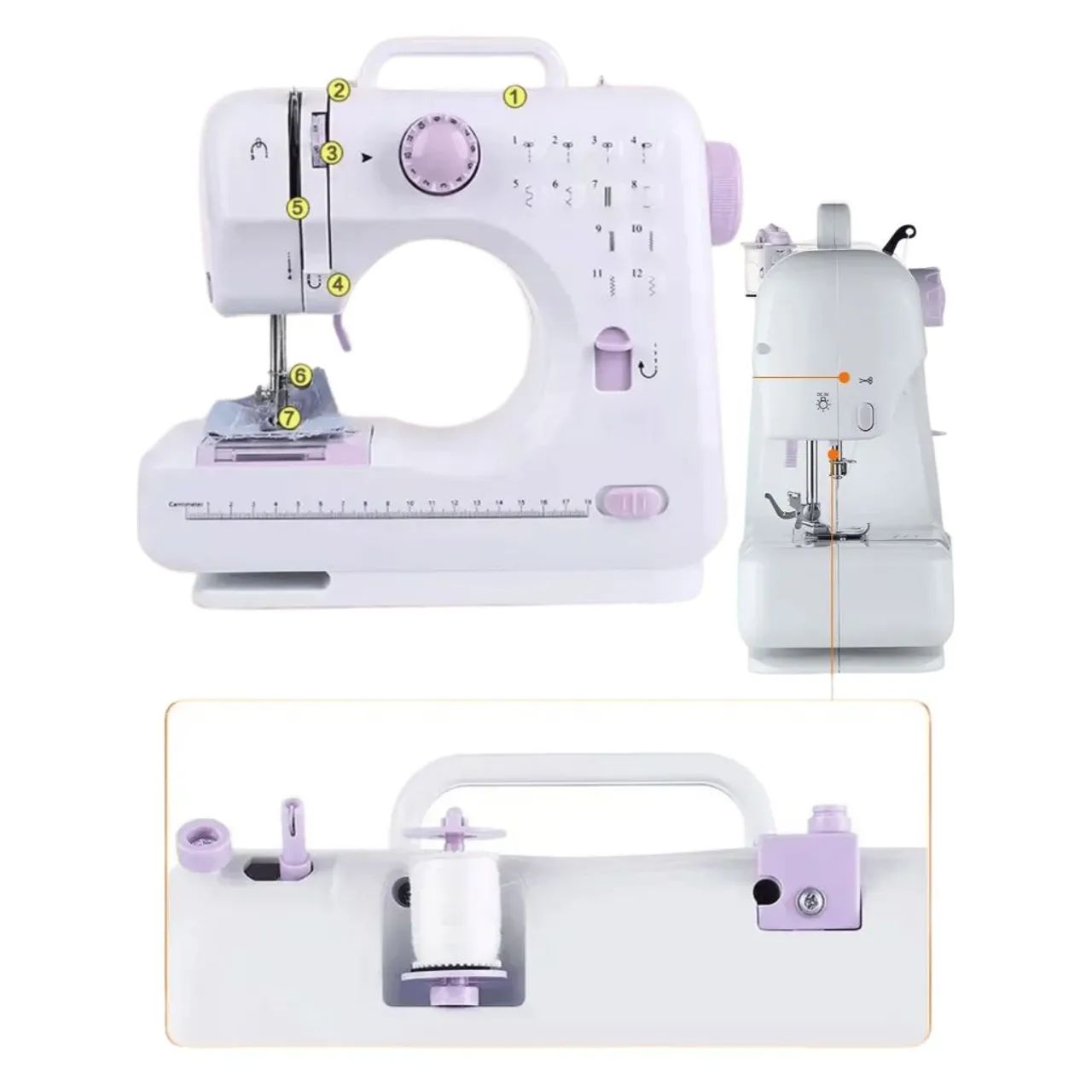 Mini máquina costura portátil  - Foto 3