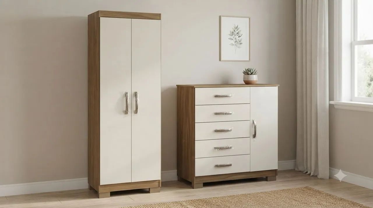 COMBO MULTIUSO + CÔMODA/ NOVOS/ ENTREGA GRÁTIS 