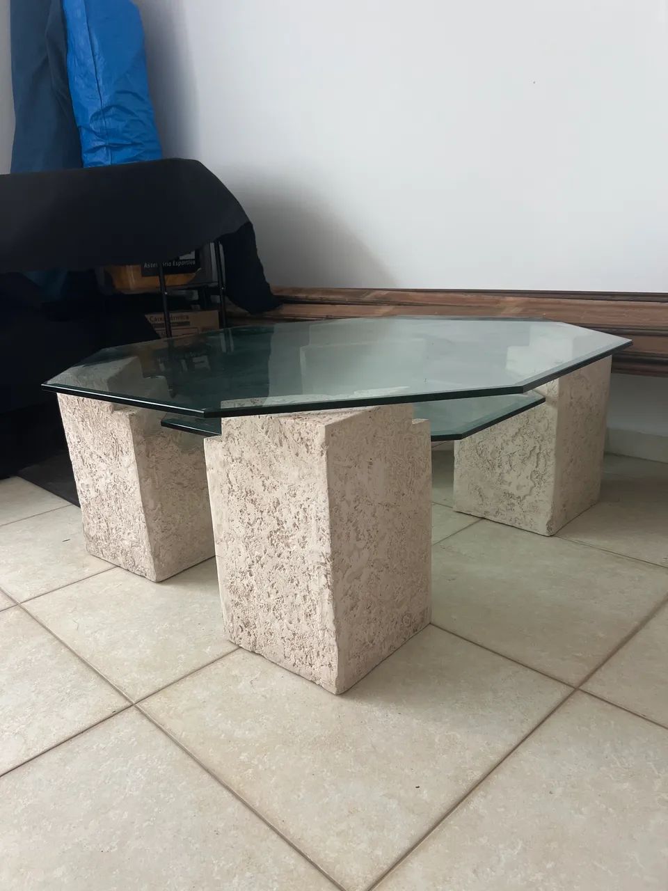 Mesa de centro base pedra - Foto 2