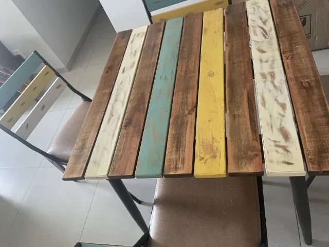 Mesa com 4 cadeiras Modecor - Conjunto de Copa - Foto 2