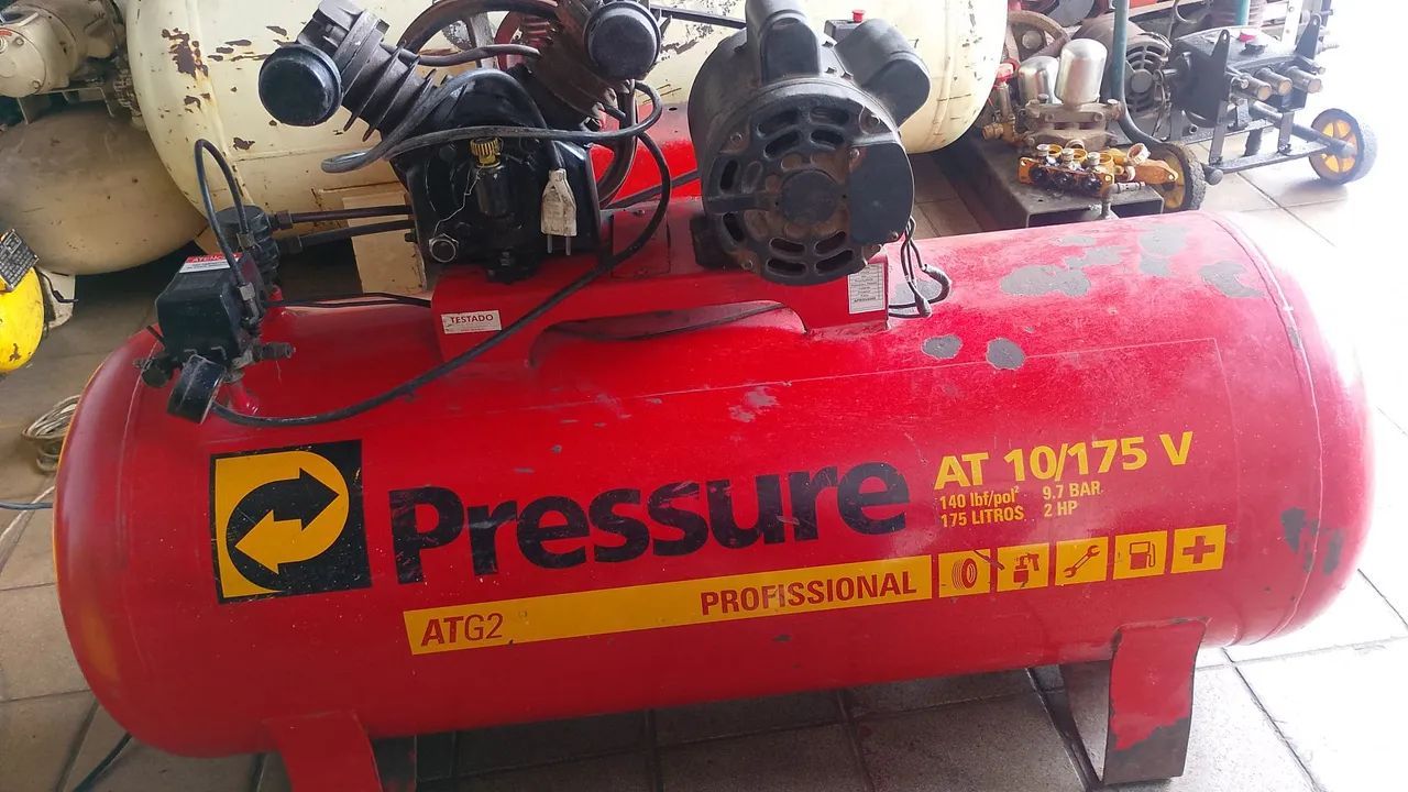 Compressor monofásico 175 litros - Foto 4