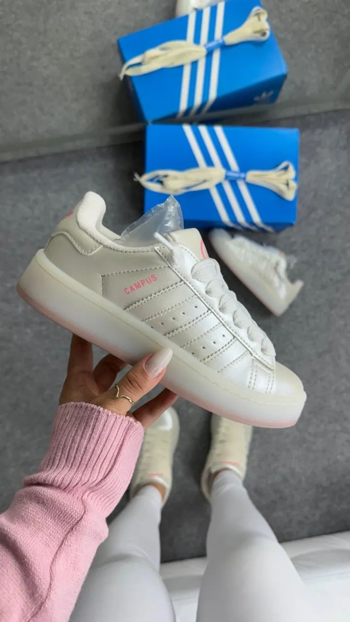 Tenis Adidas Campus  00s Pérola Branco