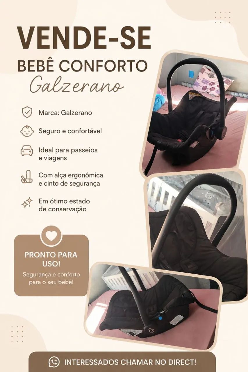 Vende-se Bebê Conforto  - Foto 4