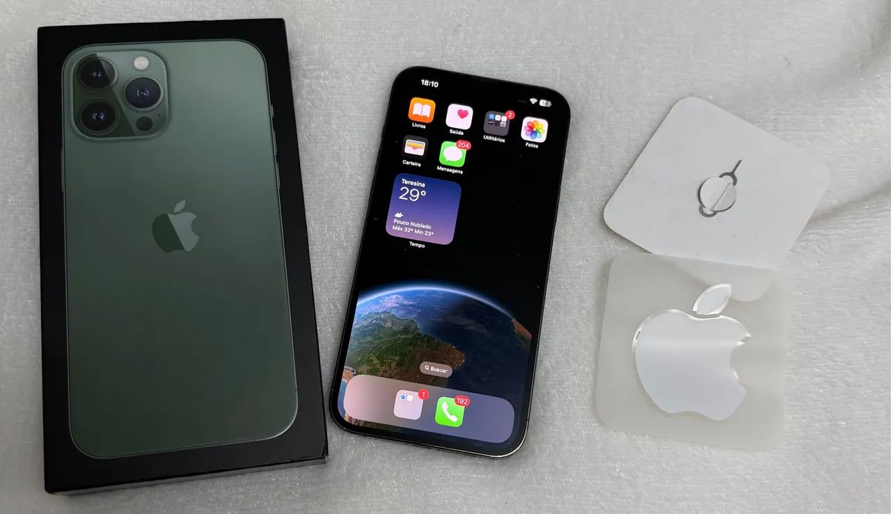 iPhone 13 Pro Max novinho com NF, caixa e cabo original