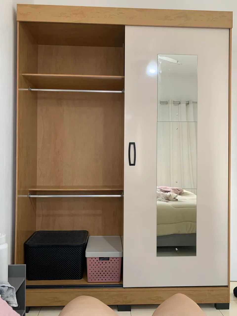 Guarda-roupa de solteiro - Apenas 3 meses de uso  - Foto 3