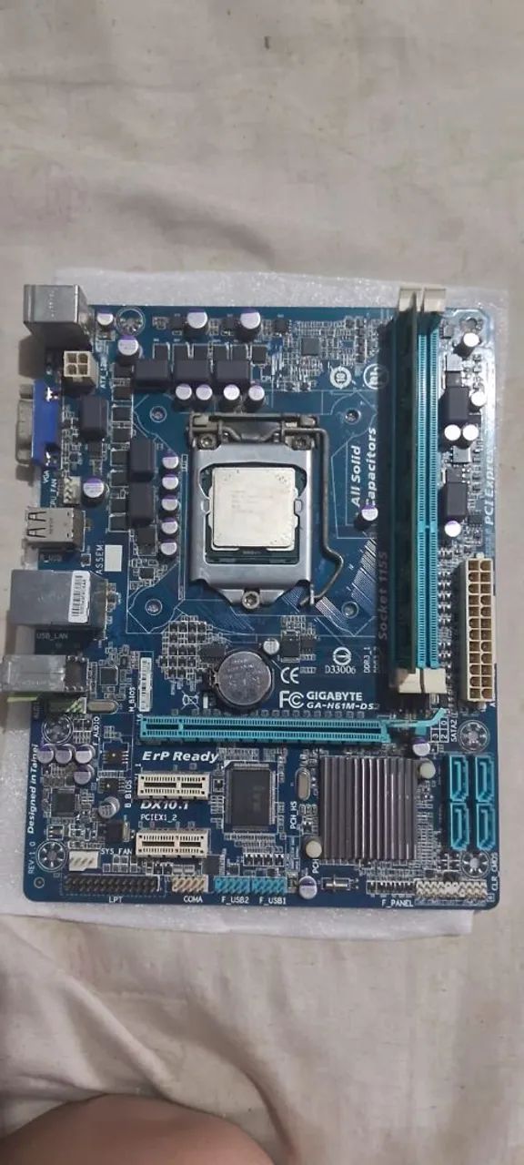 Placa mãe H6m1 + I3 e memória RAM DDR3 - Foto 4