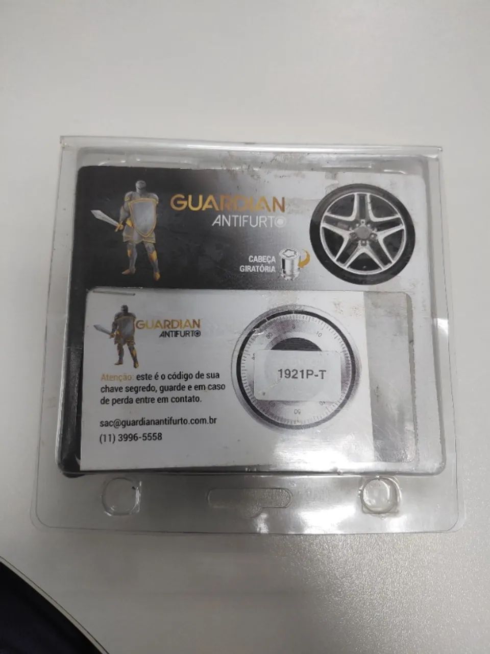 Conjunto antifurto universal para rodas de veículos (somente com 03 peças) - Vendo ou troc - Foto 4