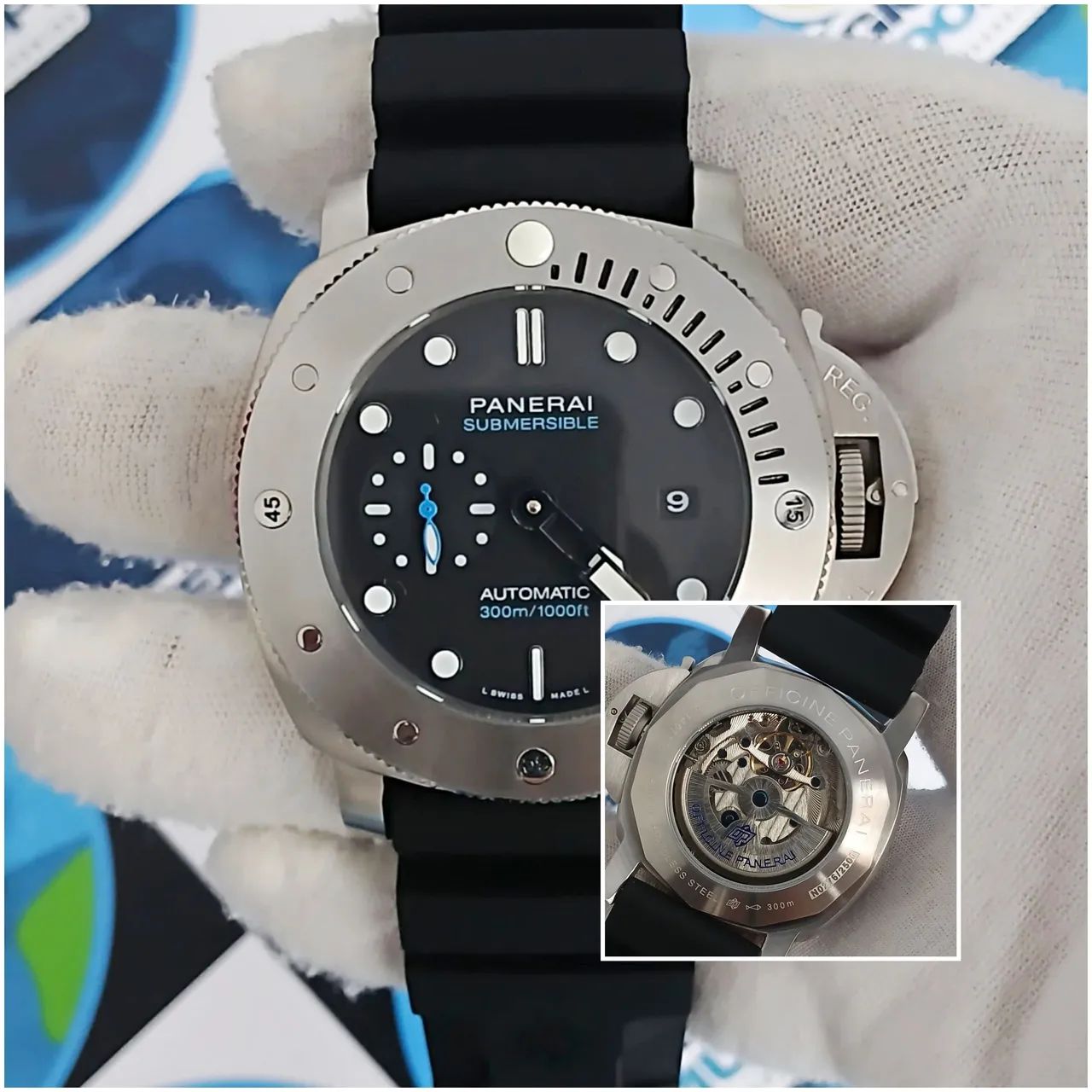 RELÓGIO PANERAI SUBMERSIBLE AUTOMÁTICO 