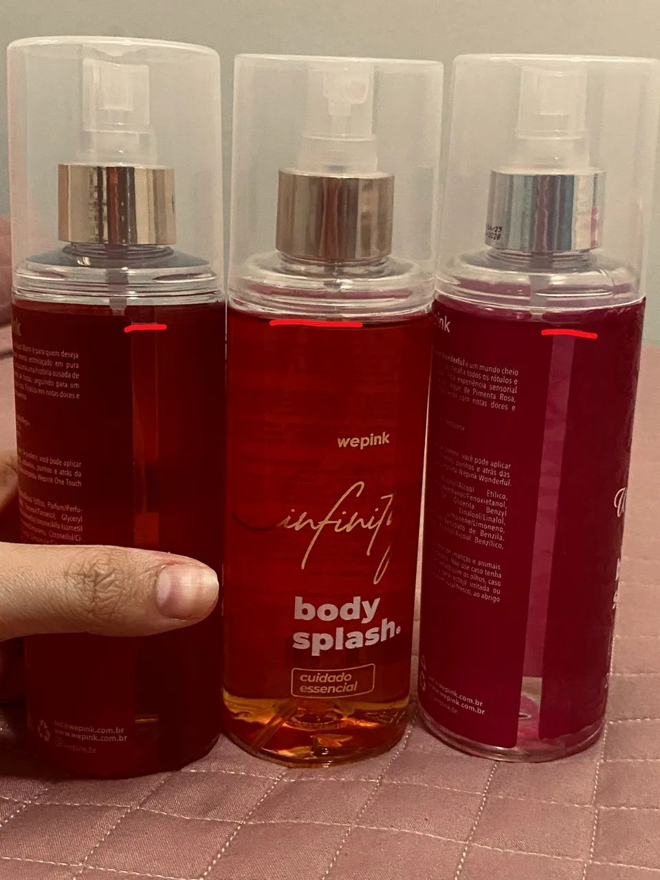 kit com 3 body splashs da wepink - Foto 3