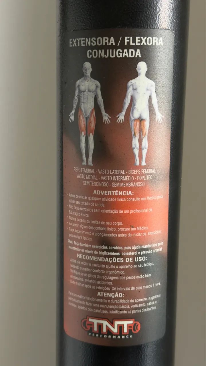 Extensora e flexora TNT 80kg  - Foto 5
