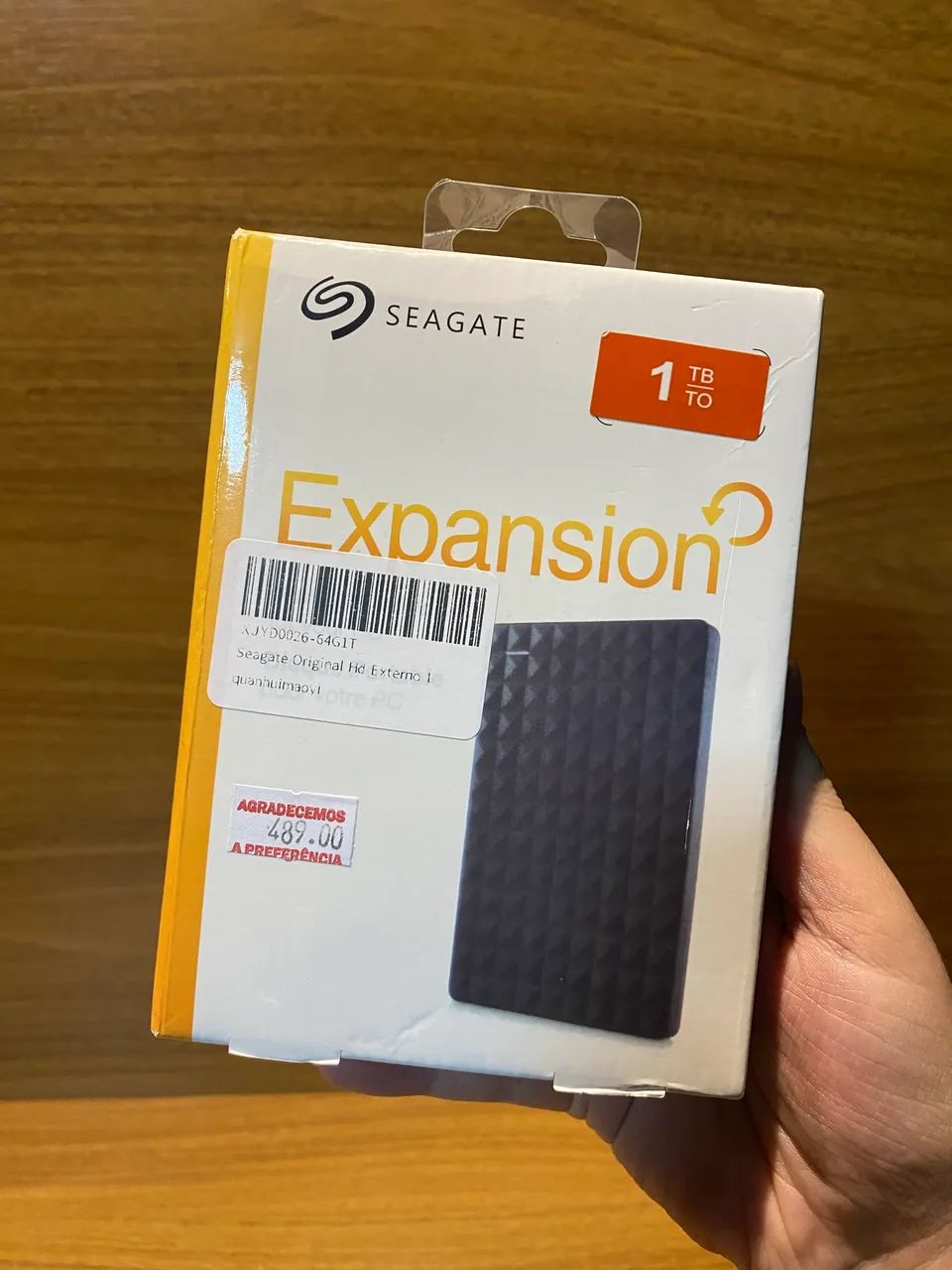 HD EXTERNO 1TB NOVO 