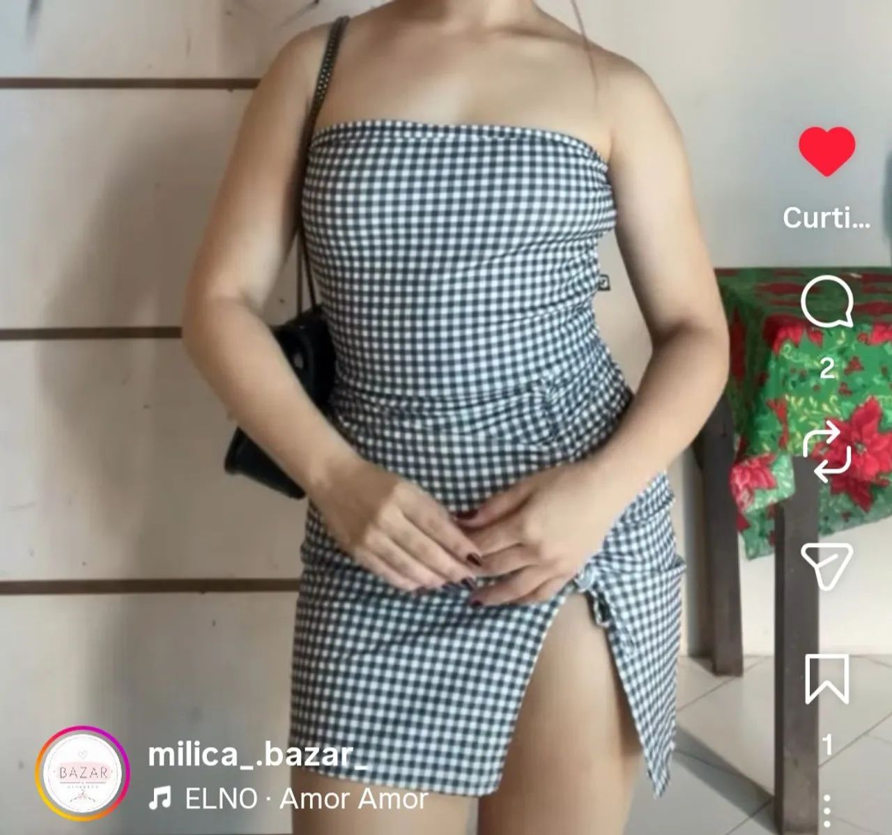 Vestido xadrex tam U