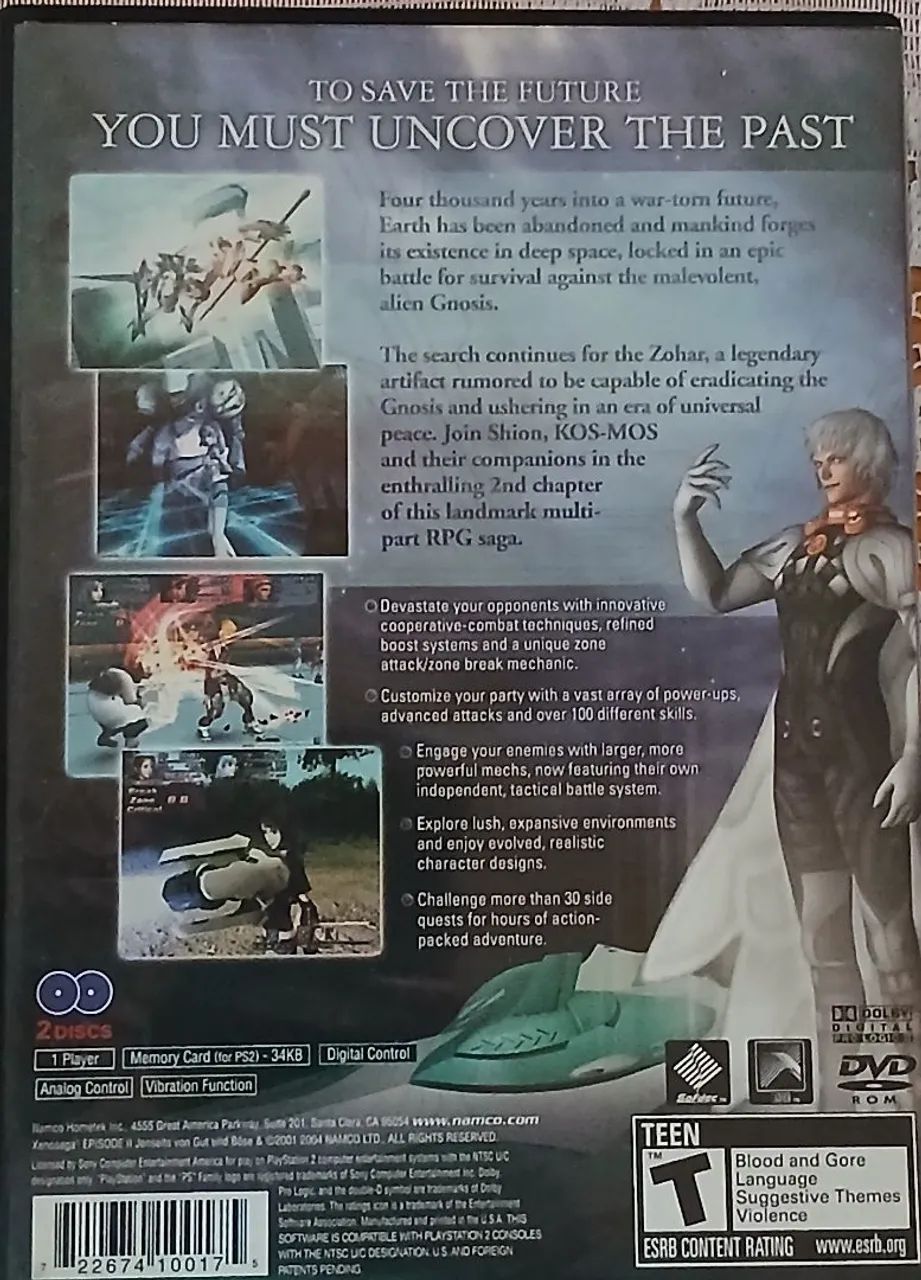 Xenosaga Episode II Black Label PS2 - Jogos de Vídeo Game - Jardim