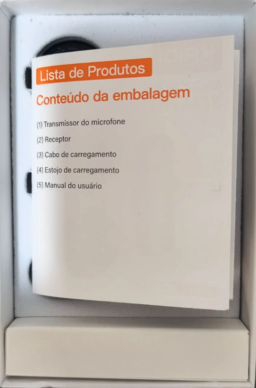 Microfone de Lapela Sem Fio Kaidi KMF4-C P/ Android e Iphone á Partir Do 15 - Foto 3