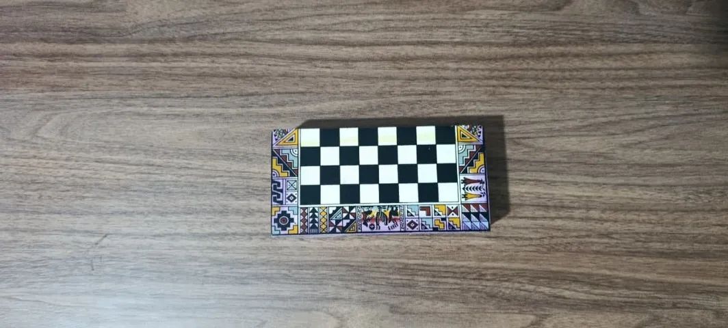 Mini Tabuleiro de Xadrez artesanal peruano  - Foto 4