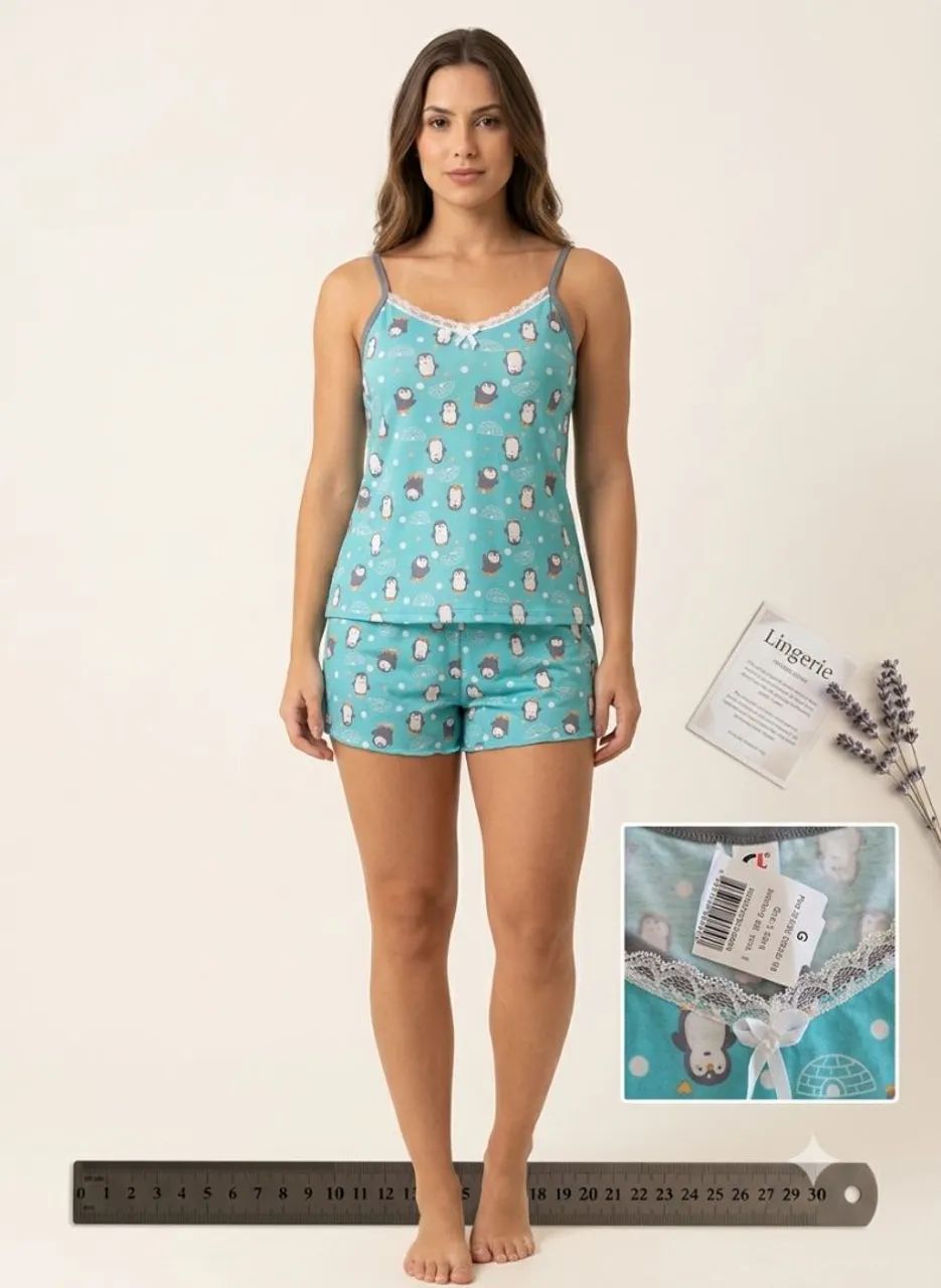 Pijama Baby Doll feminino  - Foto 2