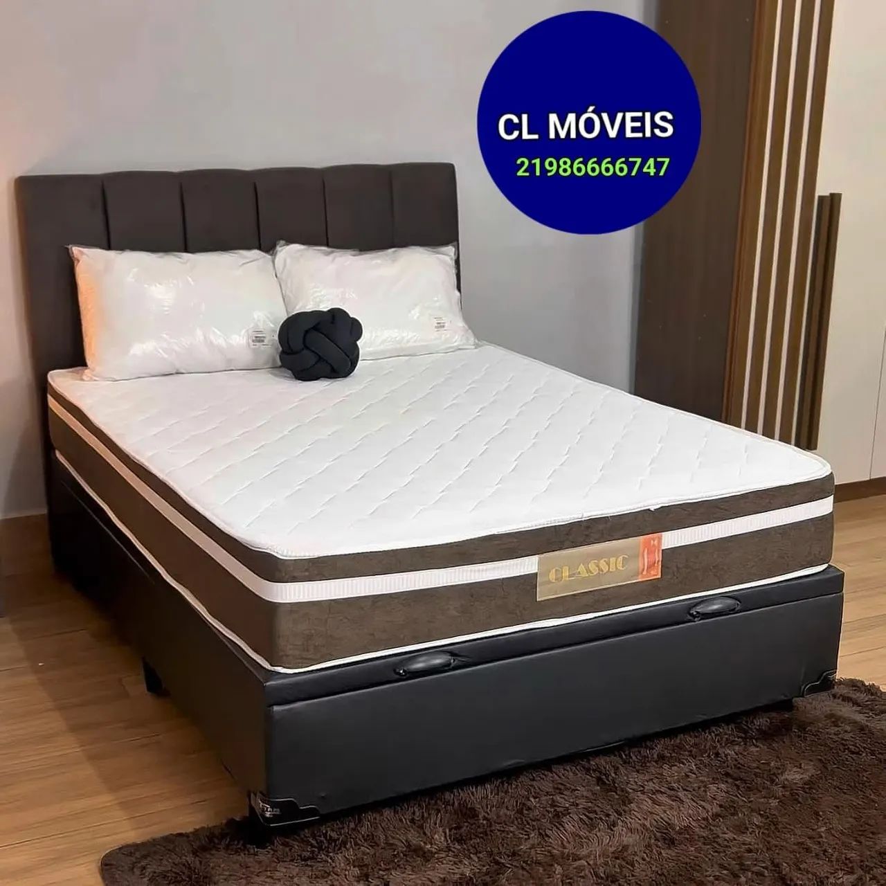Cama box baú colchão molas ensacadas 