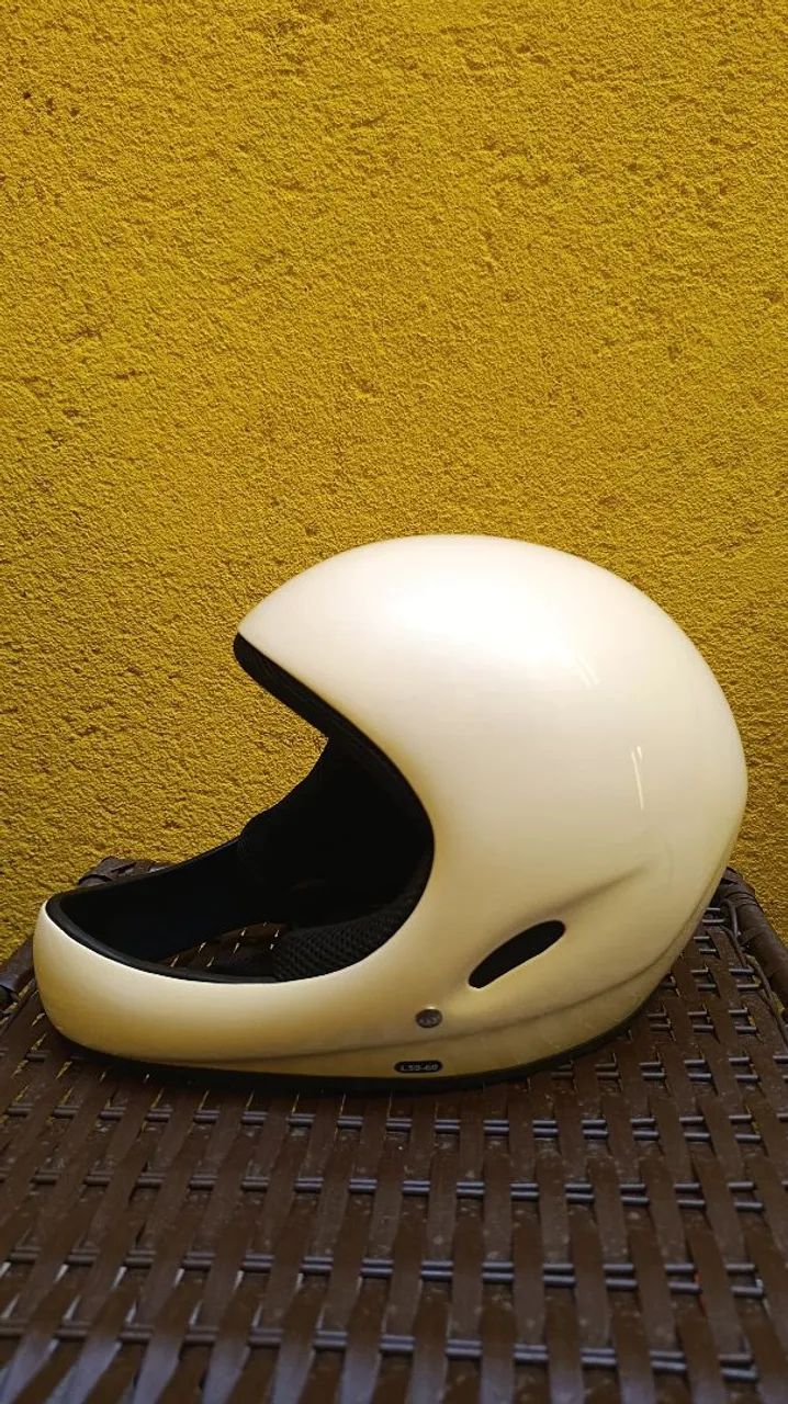 Capacete Full Face Branco Pérola Tamanho L 59-60 - Novo - Foto 2