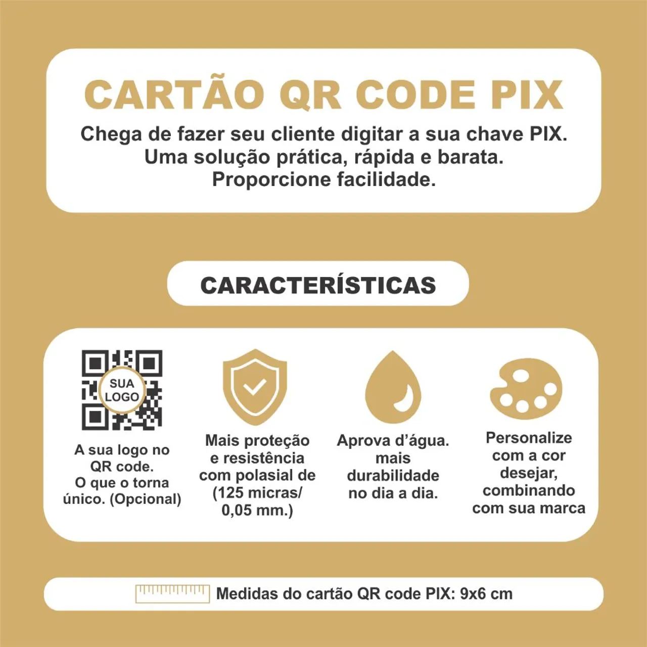 Cartão plastificado QR CODE PIX  - Foto 5
