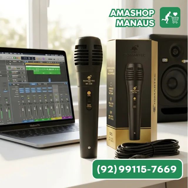 Microfone Pequeno Para Karaokê Com Cabo P10