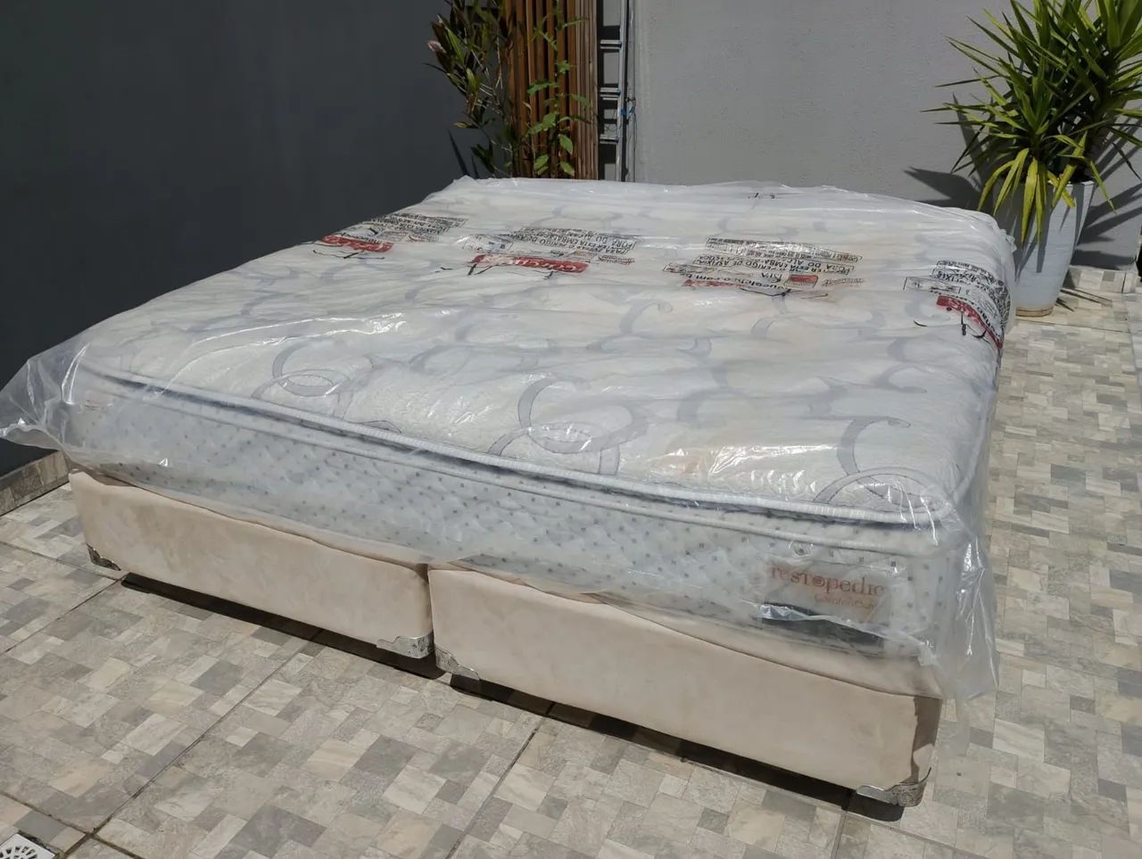 Cama box king Size completa 193x203
