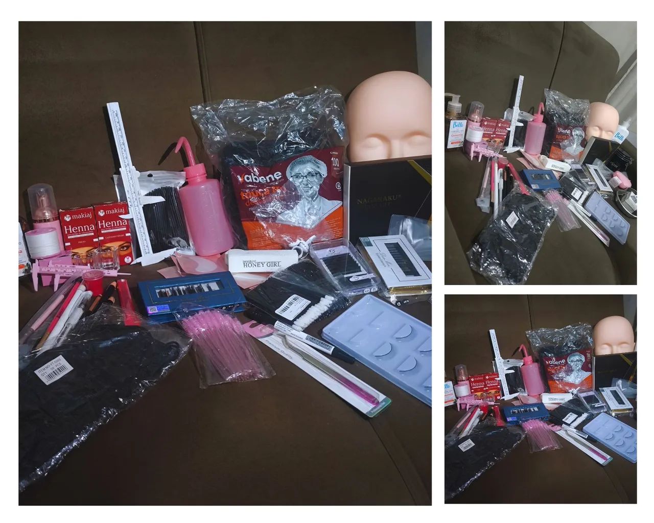 Kit Completo para Extensão de Cílios e Design de Sobrancelhas