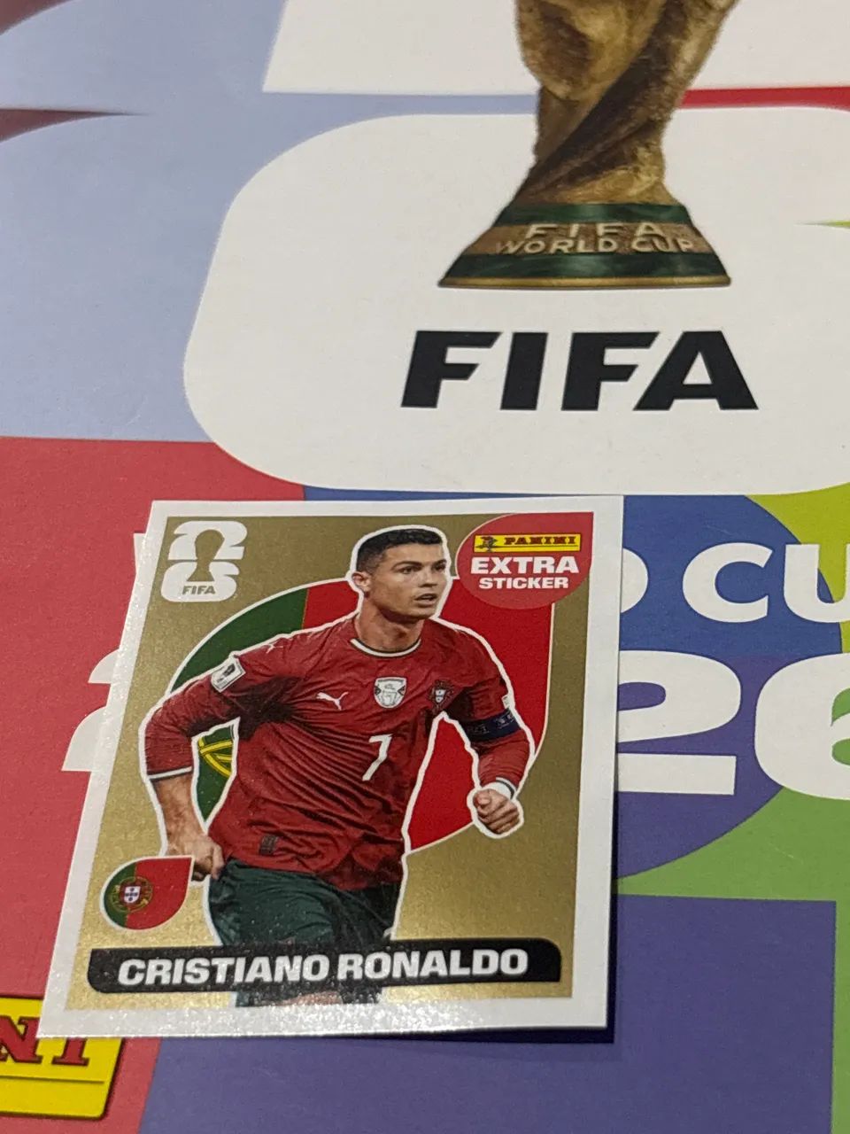 Figurinha extra legend bronze Cristiano Ronaldo 2026 