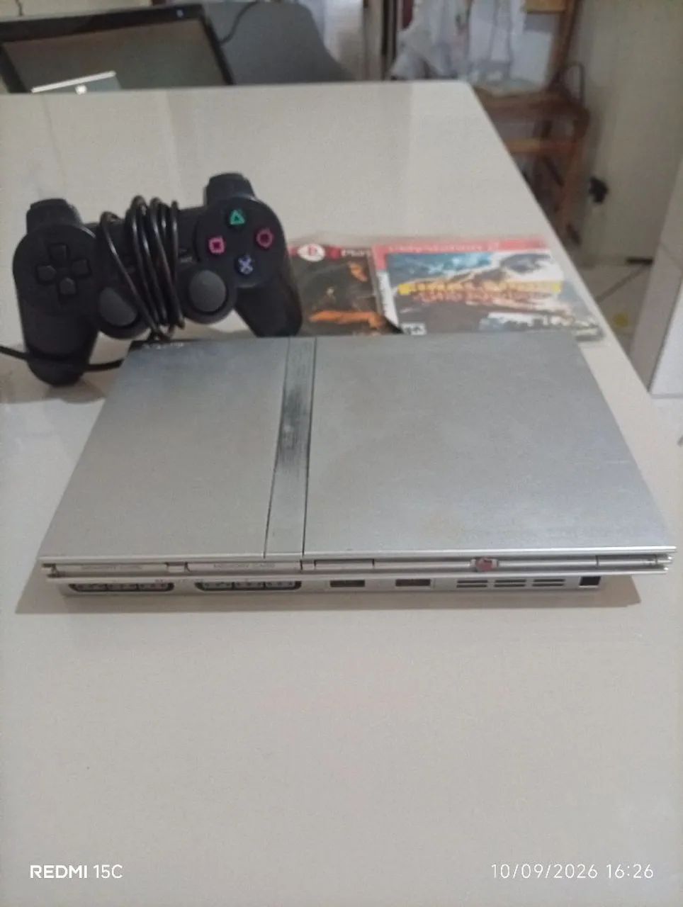 Playstation 2 slim cinza raro - Foto 2