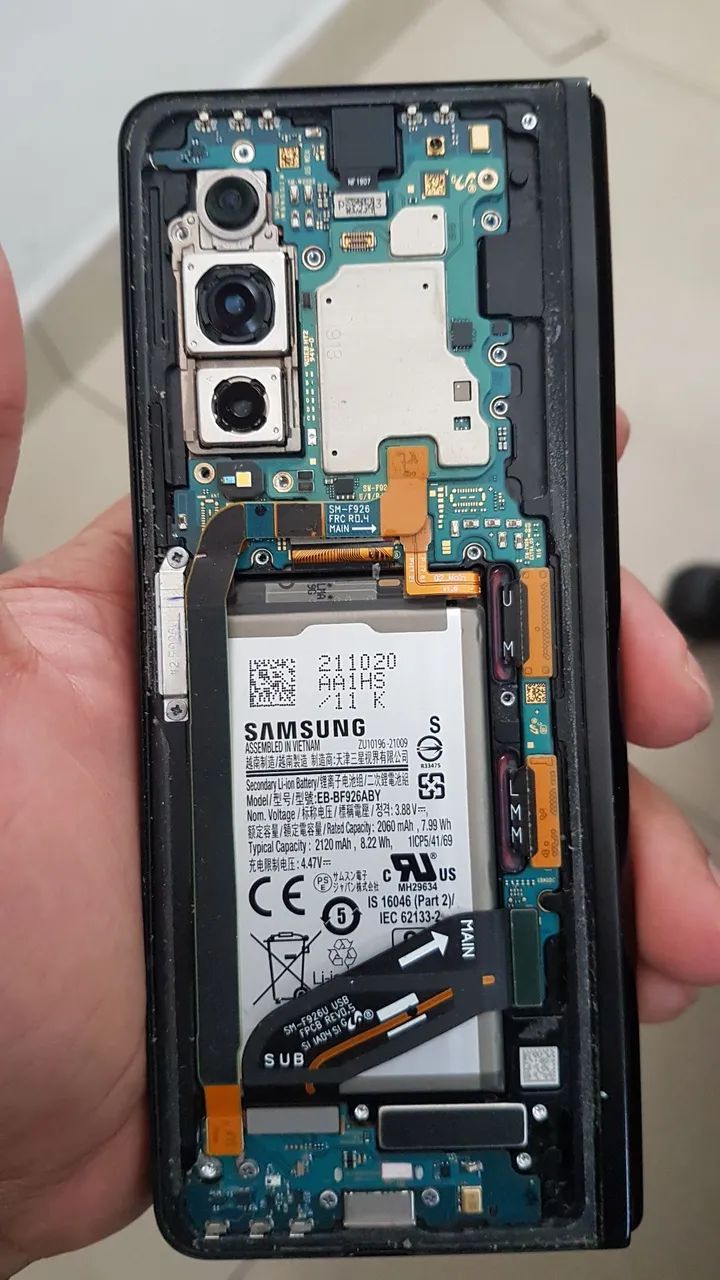 Z fold 3 256gb placa boa