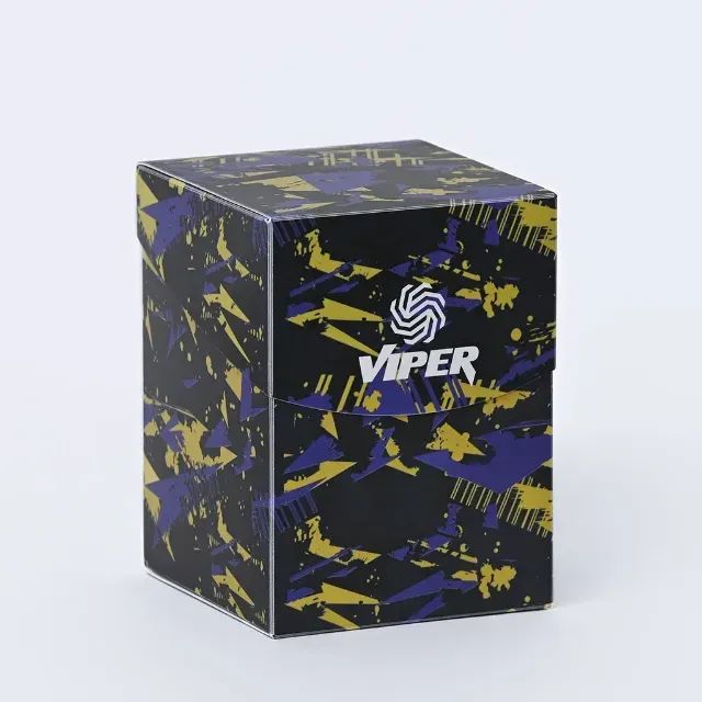 Deckbox Básica Viper PP 100+ Estampa Amarela e Roxa