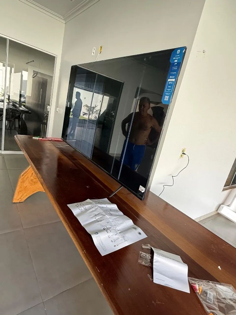 Televisão com tela danificada - Foto 2