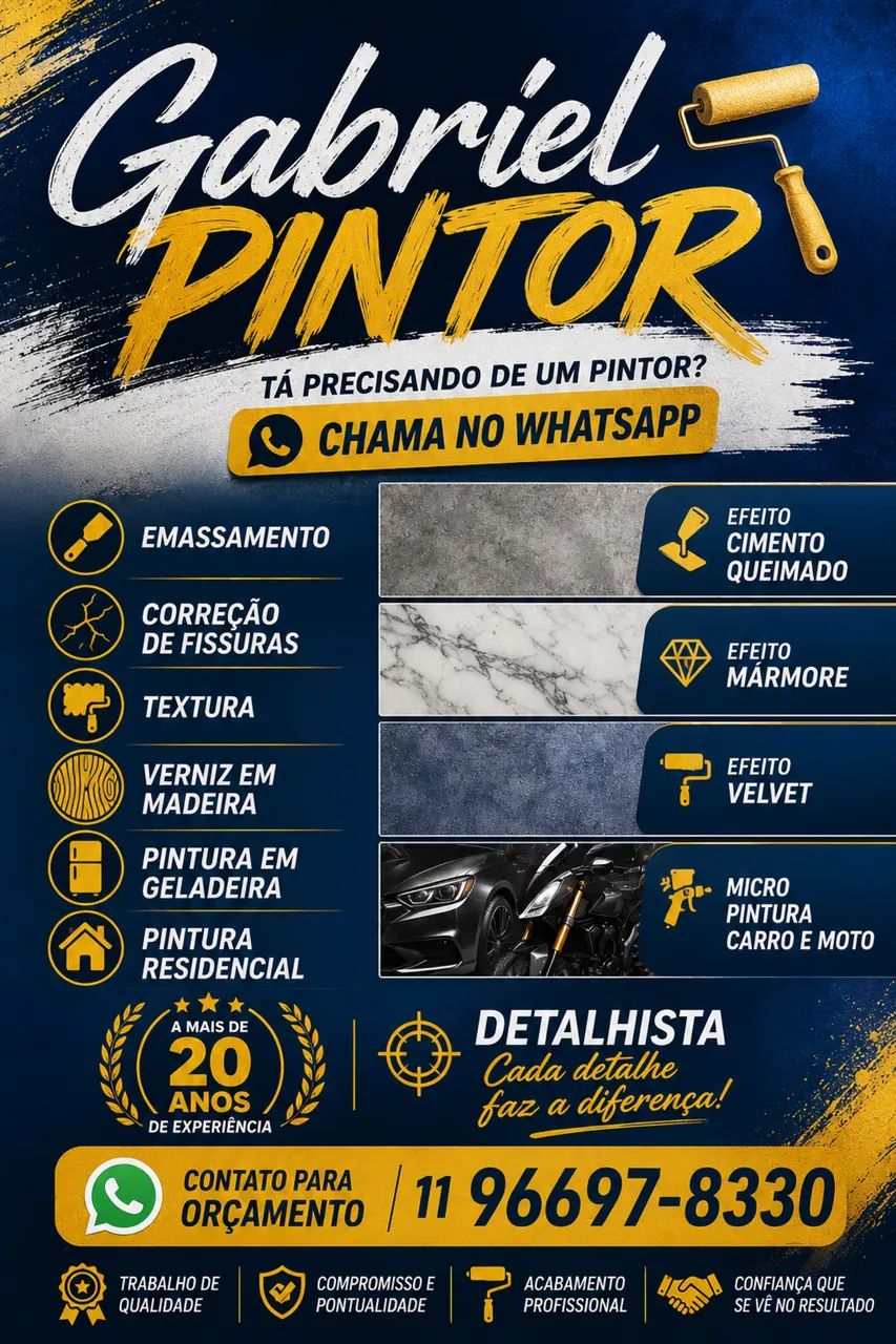 Serviço de pinturas 