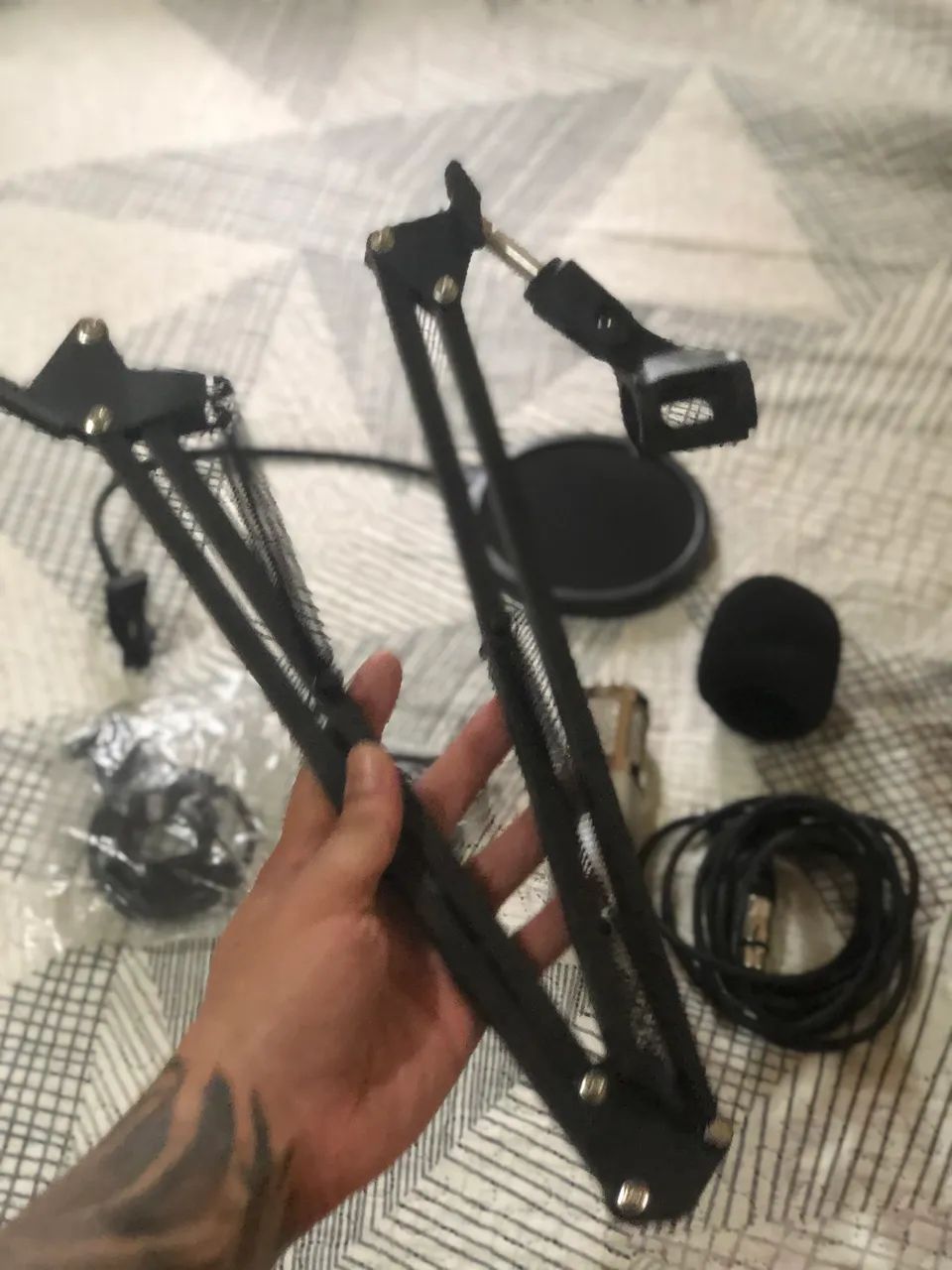 Kit Microfone Condensador Bm800  - Foto 4