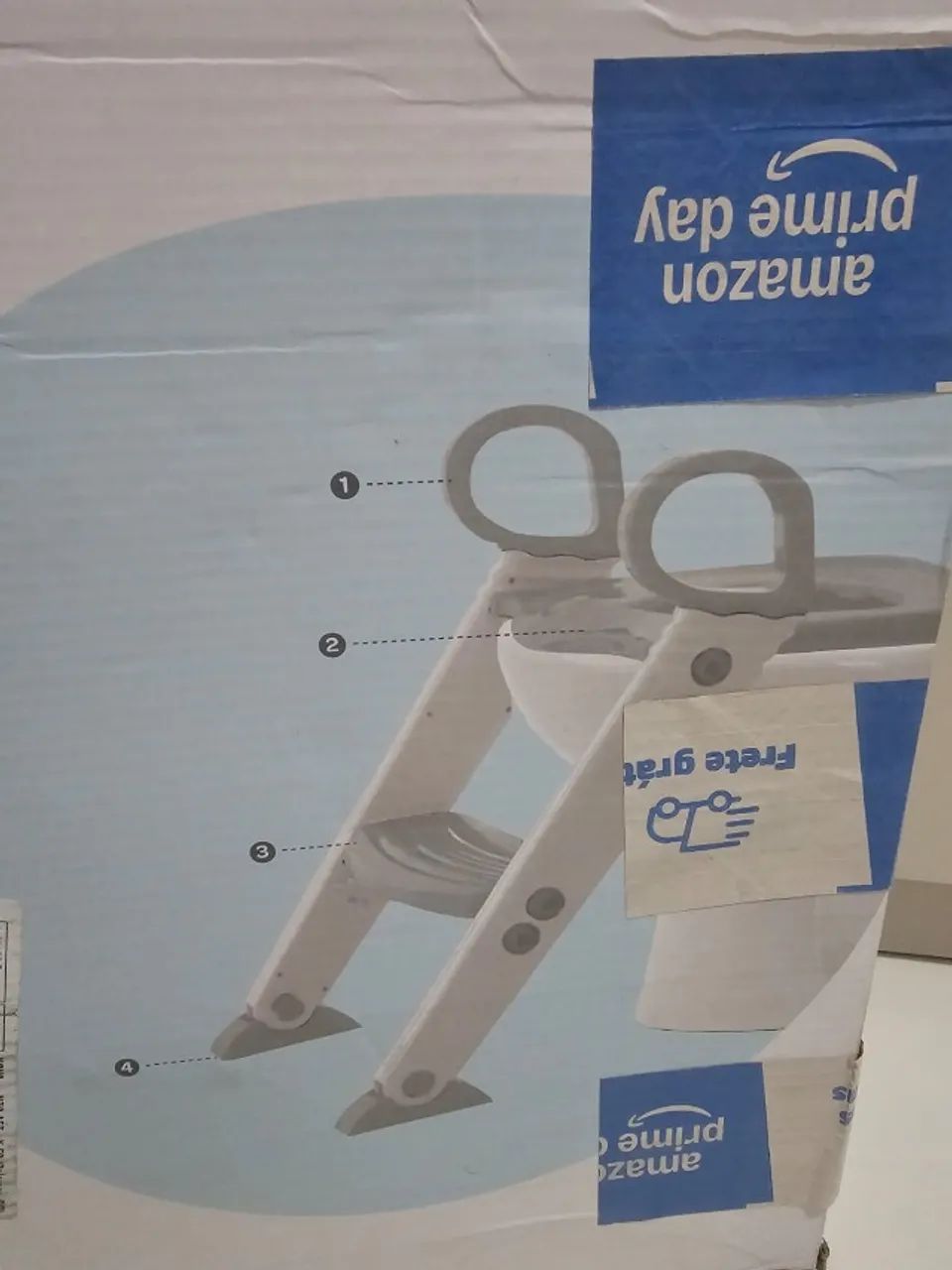BUBA Assento Redutor Com Escada -Cinza, Cinza - Foto 2