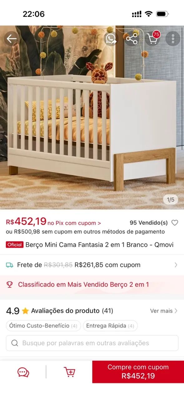 Berço infantil  - Foto 3